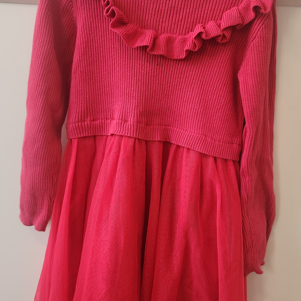 Adorable Pink Ruffled Kids Dress
